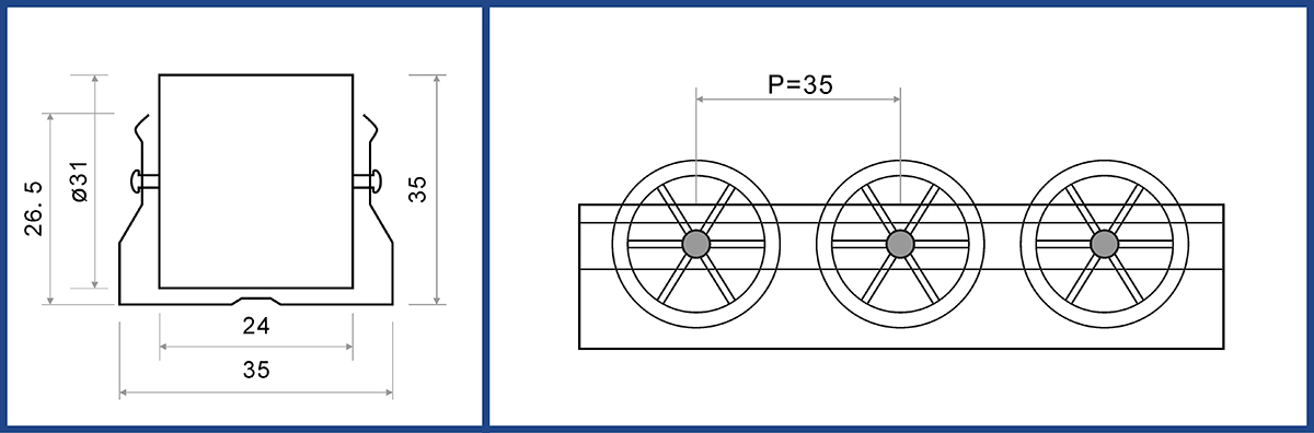 roller track YD-35A 